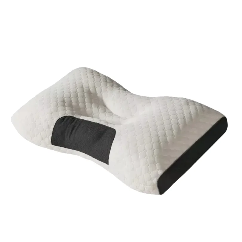 Ergonomic Knitted Memory Foam Neck Pillow Removable Washable Cover Orthopedic Support Sleeping Pillow Holiday Gift