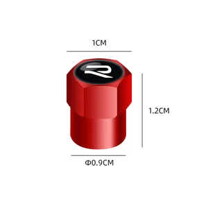 4 Stück Automatic Emblem Deckel Neues Logo R -Zubehör Cover VW Volkswagen Golf 8 Mk8 Hauptverkäufe Emblema Golf MK8 - №4