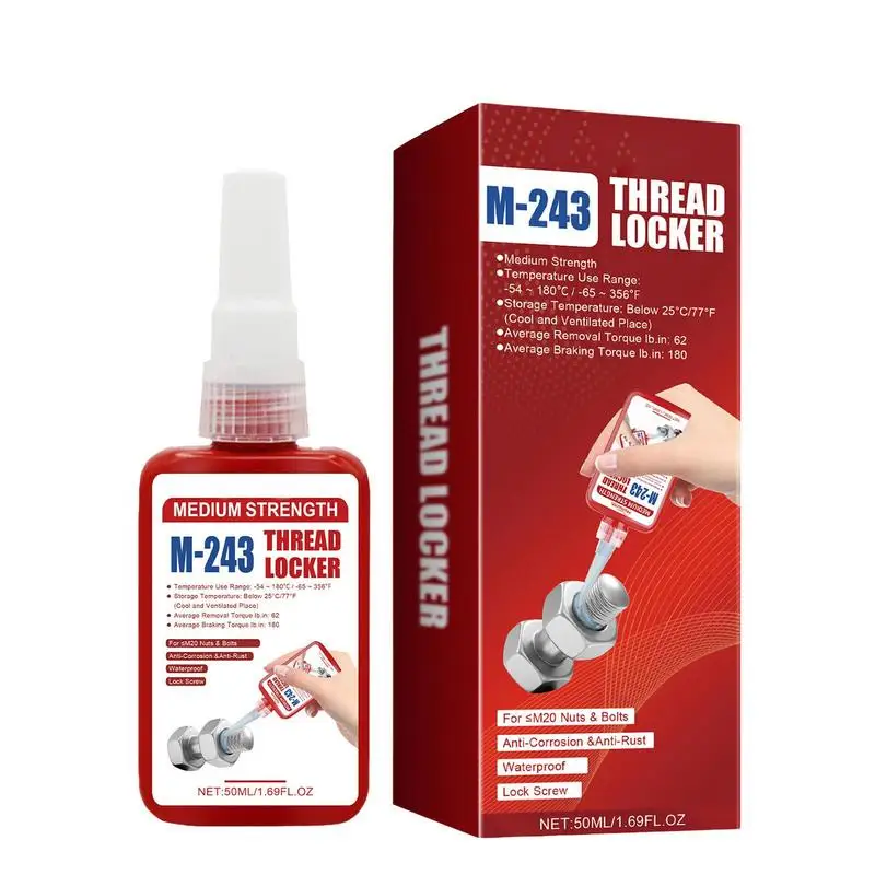 

50ml Multifunctional Threadlocker Medium Strength Threadlocker Sealing Thread Locking For Locking And Sealing For Vehicle