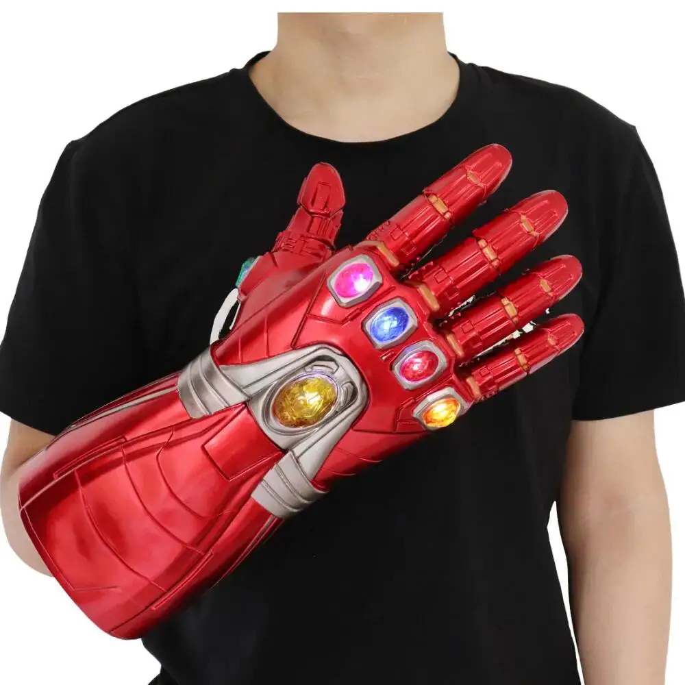 Halloween Cosplay Modell Leuchtender Handschuh Requisite Film-Modell Handschuh Abnehmbarer LED-Edelstein Rollenspiel-Geschenk Halloween Karneval Geschenk-Set – Detail 19