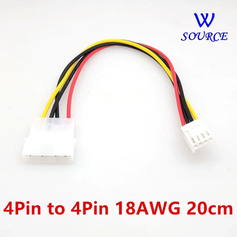 30CM IDE Molex 4pin Male to 4Pin 2.54MM Female Power Supply Cable Floppy Drive Adapter PC Connector Cord 18AWG