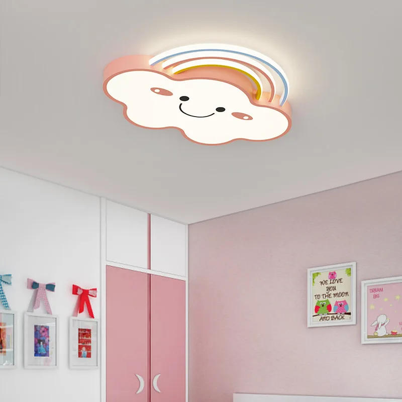 Nordic cloud ceiling light kindergarten children's room kids bedroom cute lamp kawaii room decor baby room celing light