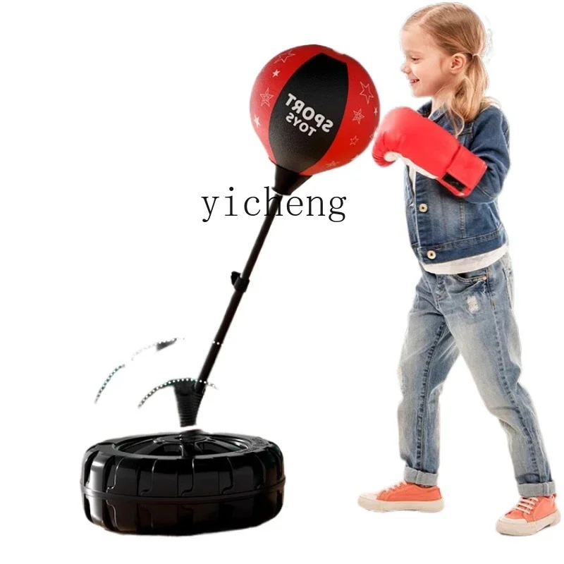 

XL Children Student Boxing Sandbag Gloves Tumbler Vertical Training Equipment Kids