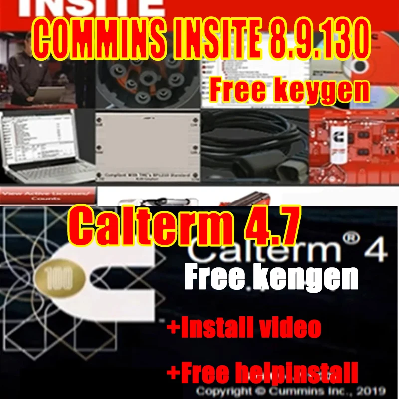 Nejnovější cummin insite 8.9 PRO motor diagnostické softwarový volný keygen + calterm 4.7 metafiles v4.7.1.007+free keygen+free instalovat