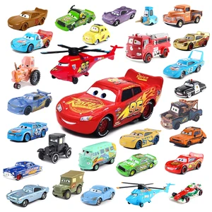 Disney Pixar Cars 2 Lightning Mcqueen Toy Mater Guido Sheriff Lizzie Chick Hicks Diecast Alloy mini Car 3 Toy For Children Gift
