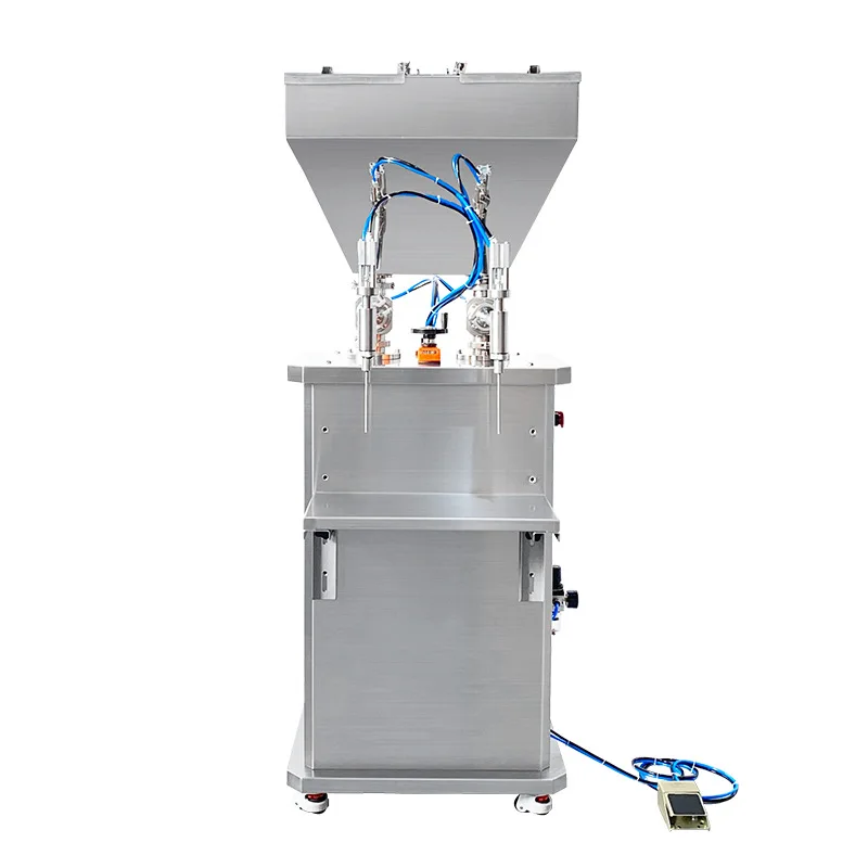 

Pneumatic vertical double-head filling machine Cosmetic liquid canning machine