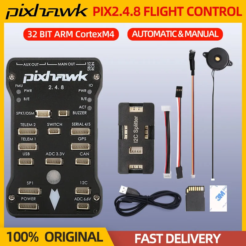 Pixhawk PX4 PIX 2.4.8 32-bitowy rozdzielacz FC 8G SD PPM I2C do samolotów RC FPV Drone Quadcopter Car Boat