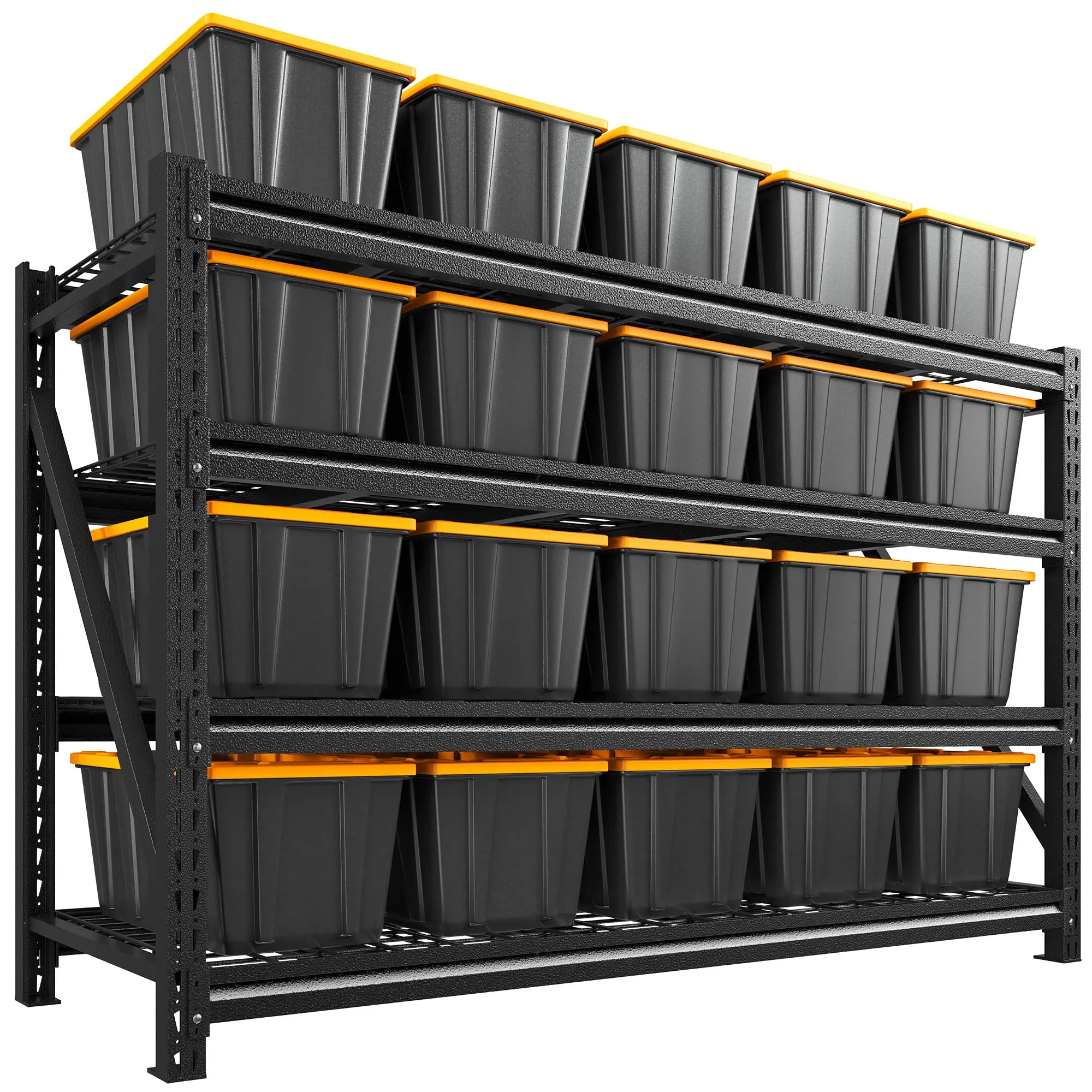 5088LBS Garage Shelving, 4-Tier Wire Rack Storage Shelves, 68.3
