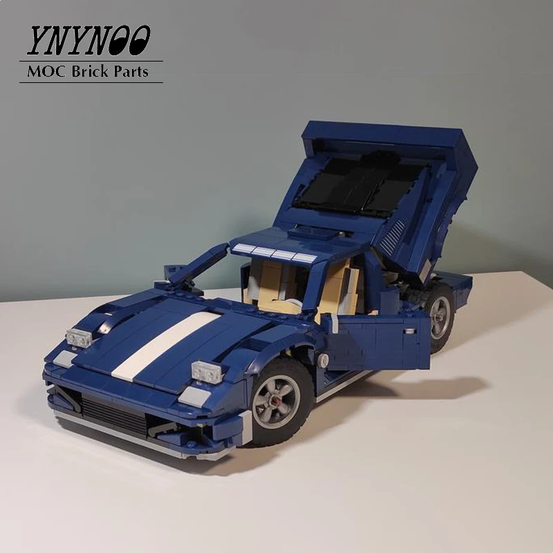 NEW MOC -10265 Cobra Roadster Building Block Bricks DIY Toys Assembled Model F40 Sports Car Boys Birthday Gifts