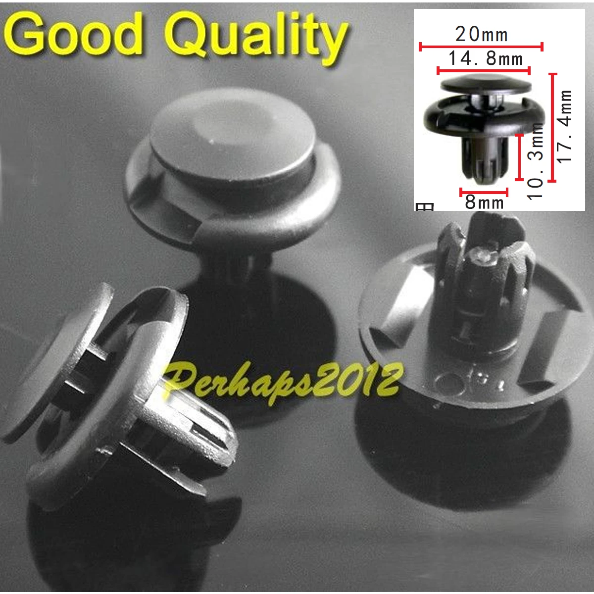 100x OEM  quality TRIM CLIPS FOR HONDA Acura MITSUBISHI.91512-SX0-003 NEW  Prelude & Odyssey 1994-On  Accord 91512SX0003