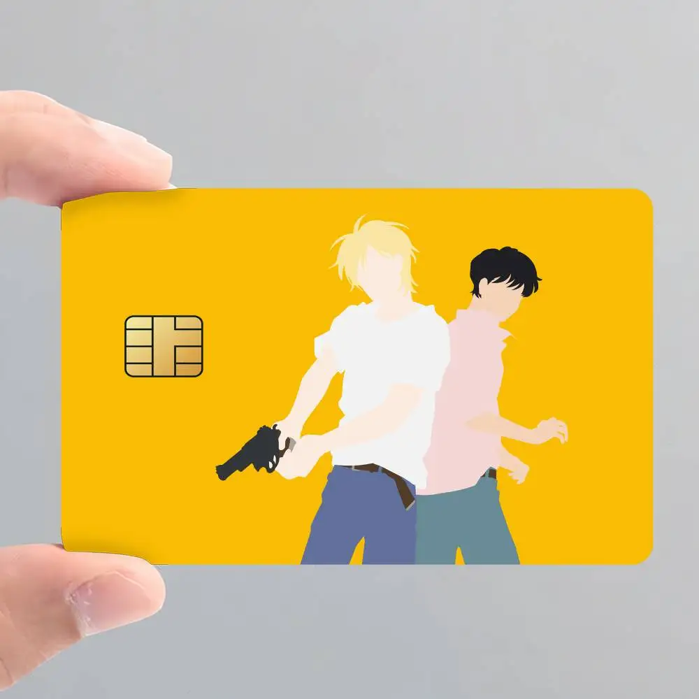 Anime Banana Fish Poster Credit Card Skin Stickers for Bank Access Protective Film Cover Sticker Surprise Gift