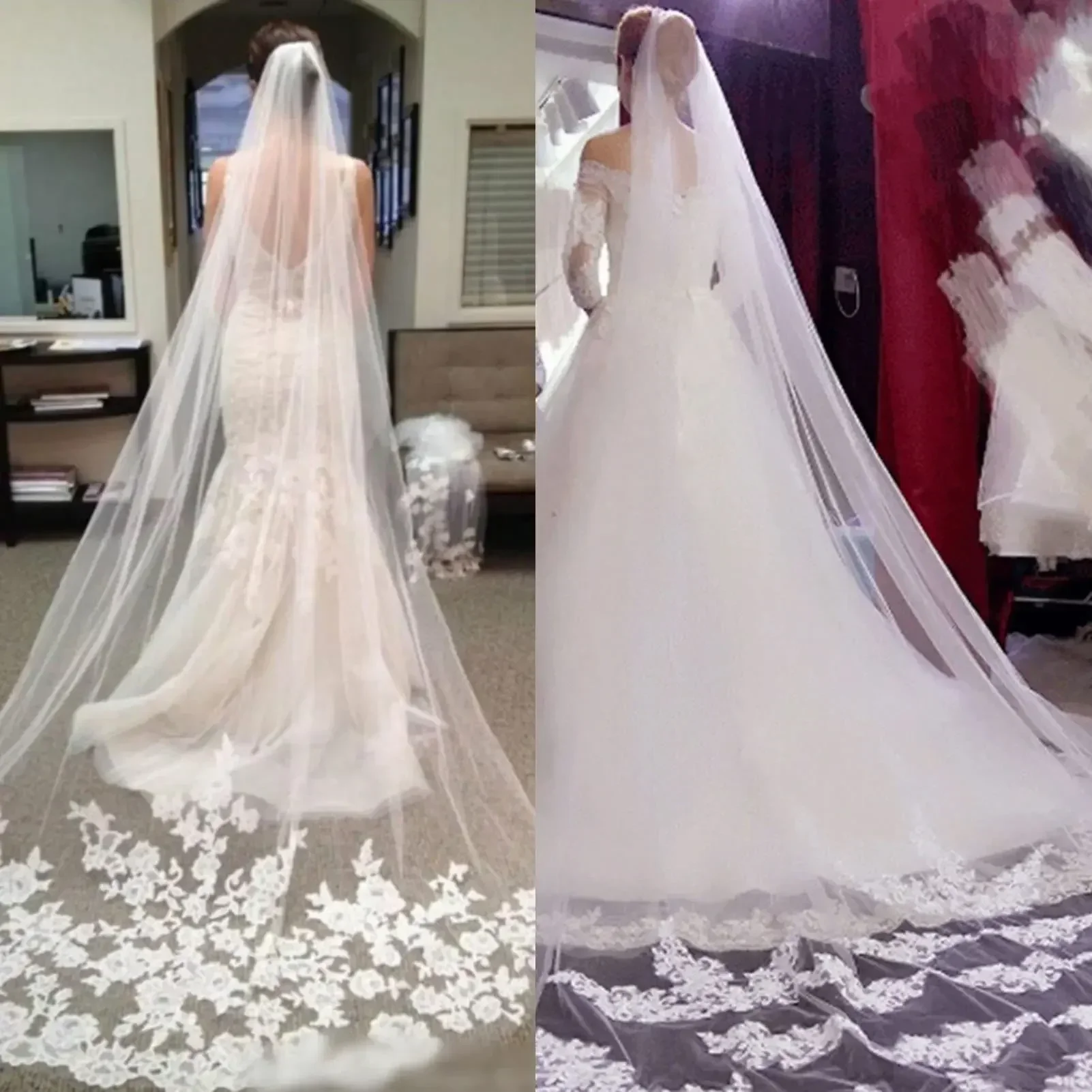 

Расческа из сетчатой пряжи, фата, однослойные свадебные аксессуары для длинных волос, белые