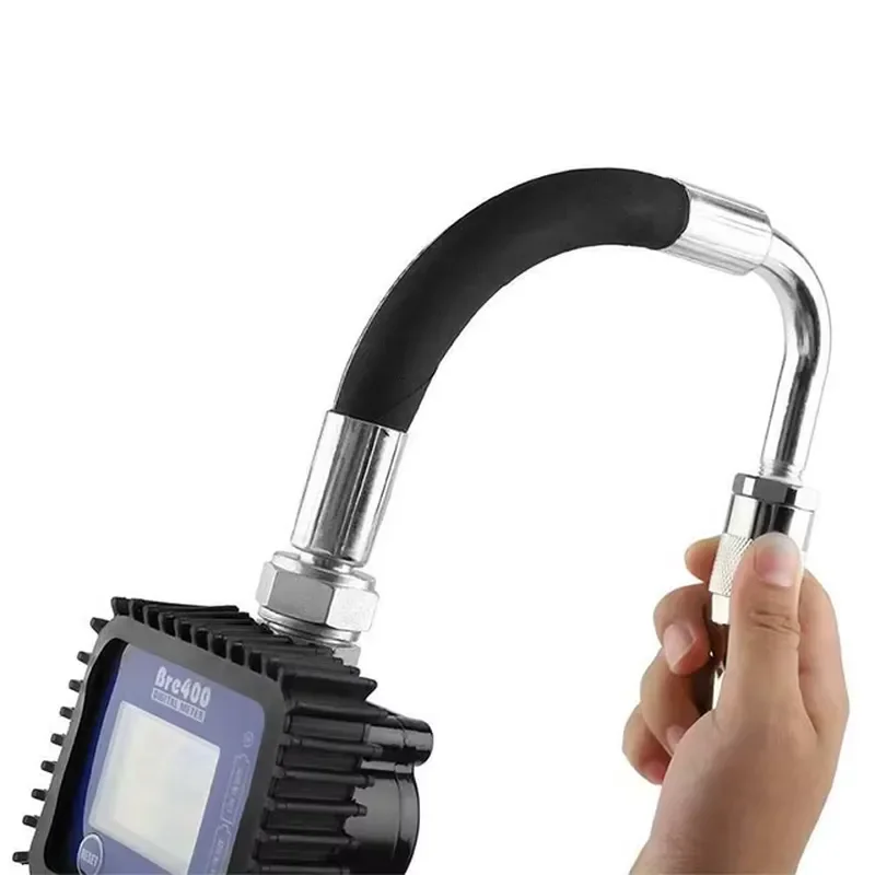 Digital Oil Controlled Valve Flowmeter Nozzle Pneumatic Oil Gun with 1/2 Inch NPT Inlet Measurement Error 0.3% Max SAE 240