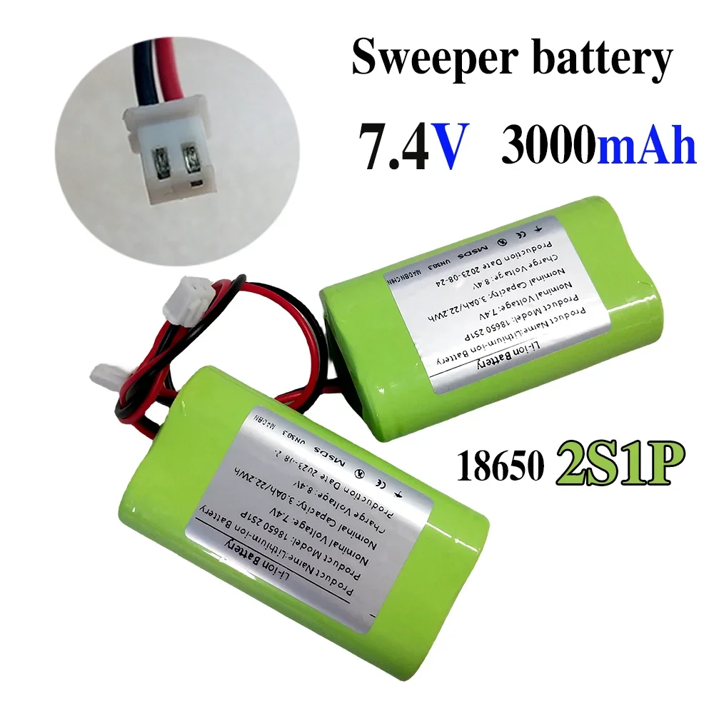 

7.4V 3000mAh 2S1P XH2.54-2P Plug Lithium Battery Pack, Suitable for Projectors, Speakers, Wireless Monitoring etc