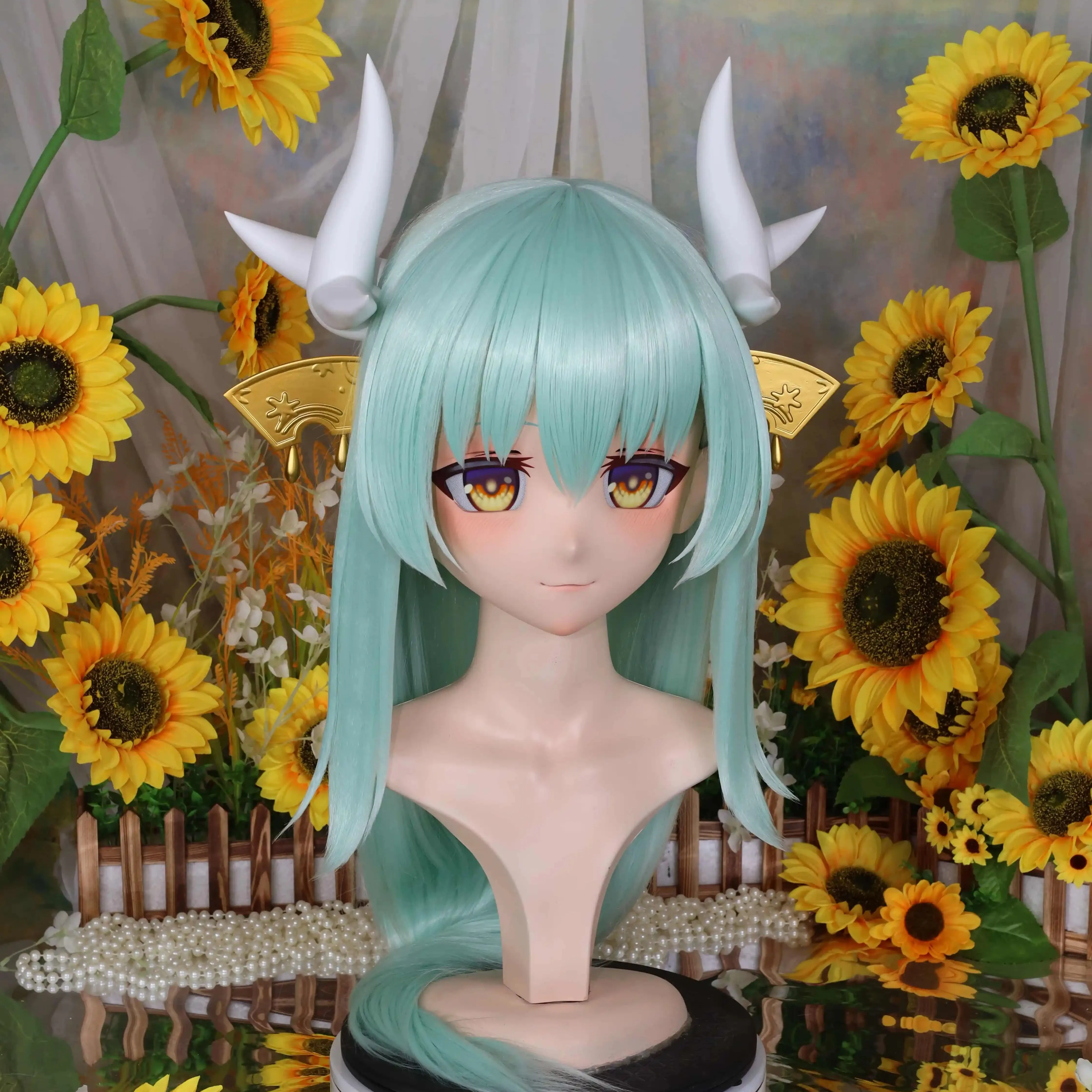 Kigurumi Kiyoshi NFD full headband lock cosplay headshell props costume anime game