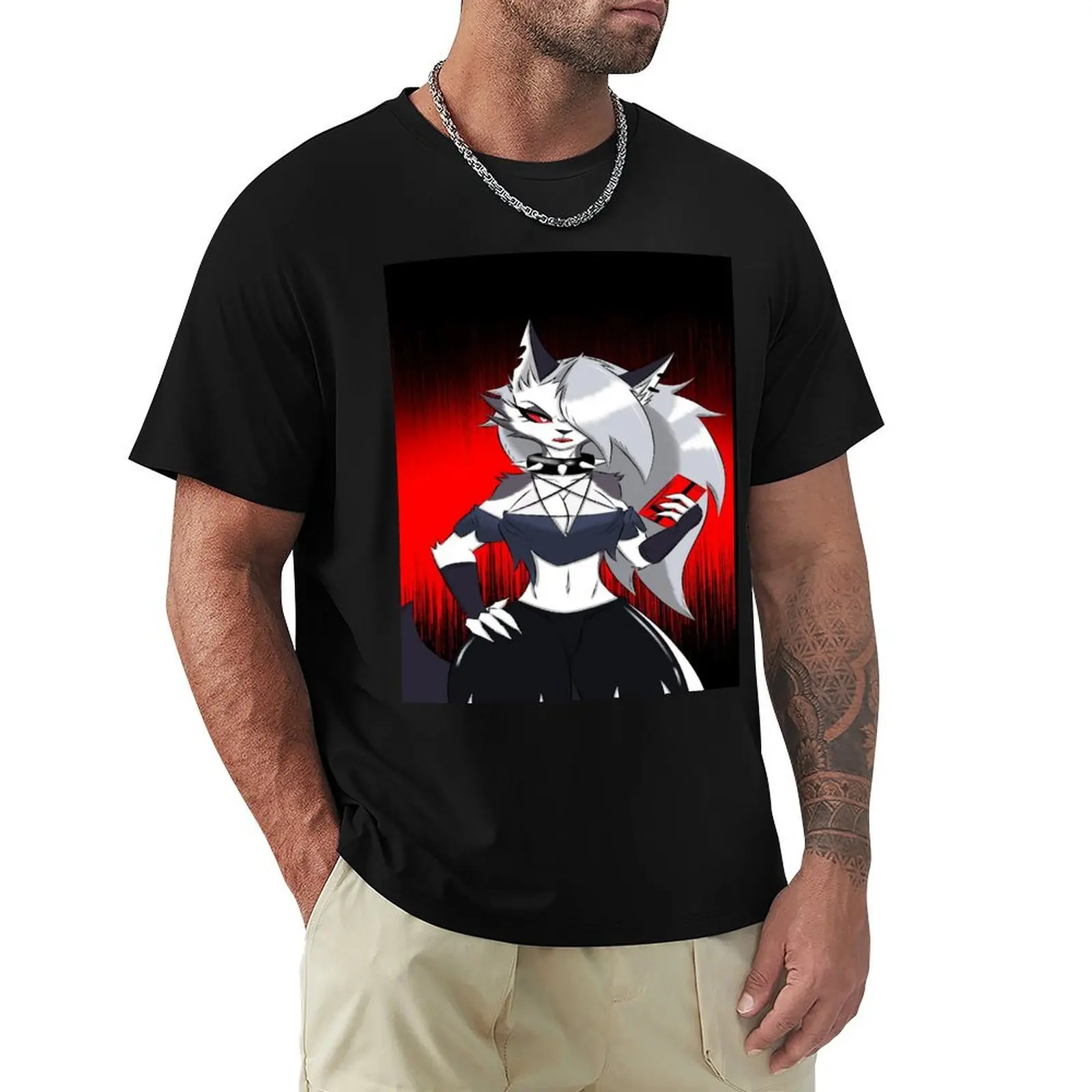 Helluva Boss Loona T-Shirt Active Sports Short Sleeve Cotton Shirt