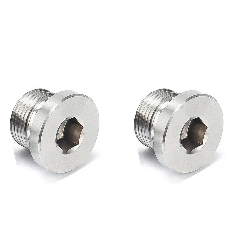 M8 M10 M12 M14 M16 M18 M20 1/1.25/1.5/1.75/2mm Pitch 304 Stainless Steel Hexagon Socket Flange Face Side Pipe Oil Plug