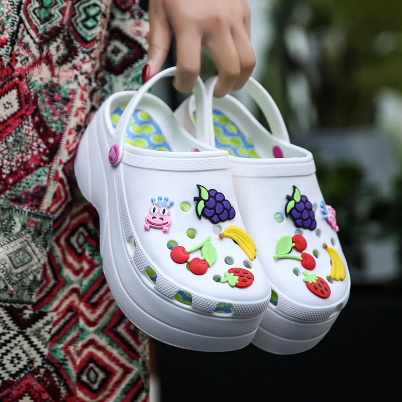 2023 Summer Women Slippers Platform Fashon Outdoor Garden Shoes Female Pool Sandals Bathroom Flip Flops Mules Beach Slippers