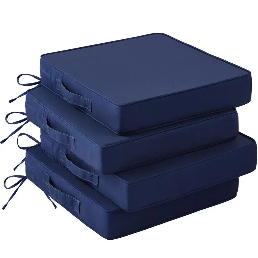 

Patio Chair Cushions, 19 x 19 x 3 Outdoor Chair Cushions Set of 4, Waterproof Outdoor Cushions for Patio Furniture, Outdoors Sea