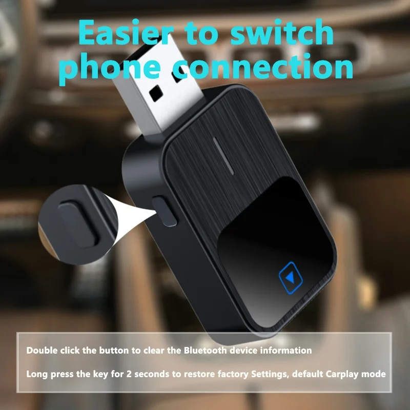 Wired to Wireless CarPlay Android Auto Dongle Car Wireless Adapter Smart Mini Box WiFi Fast Connect For Audi Toyota Mazda Nissan