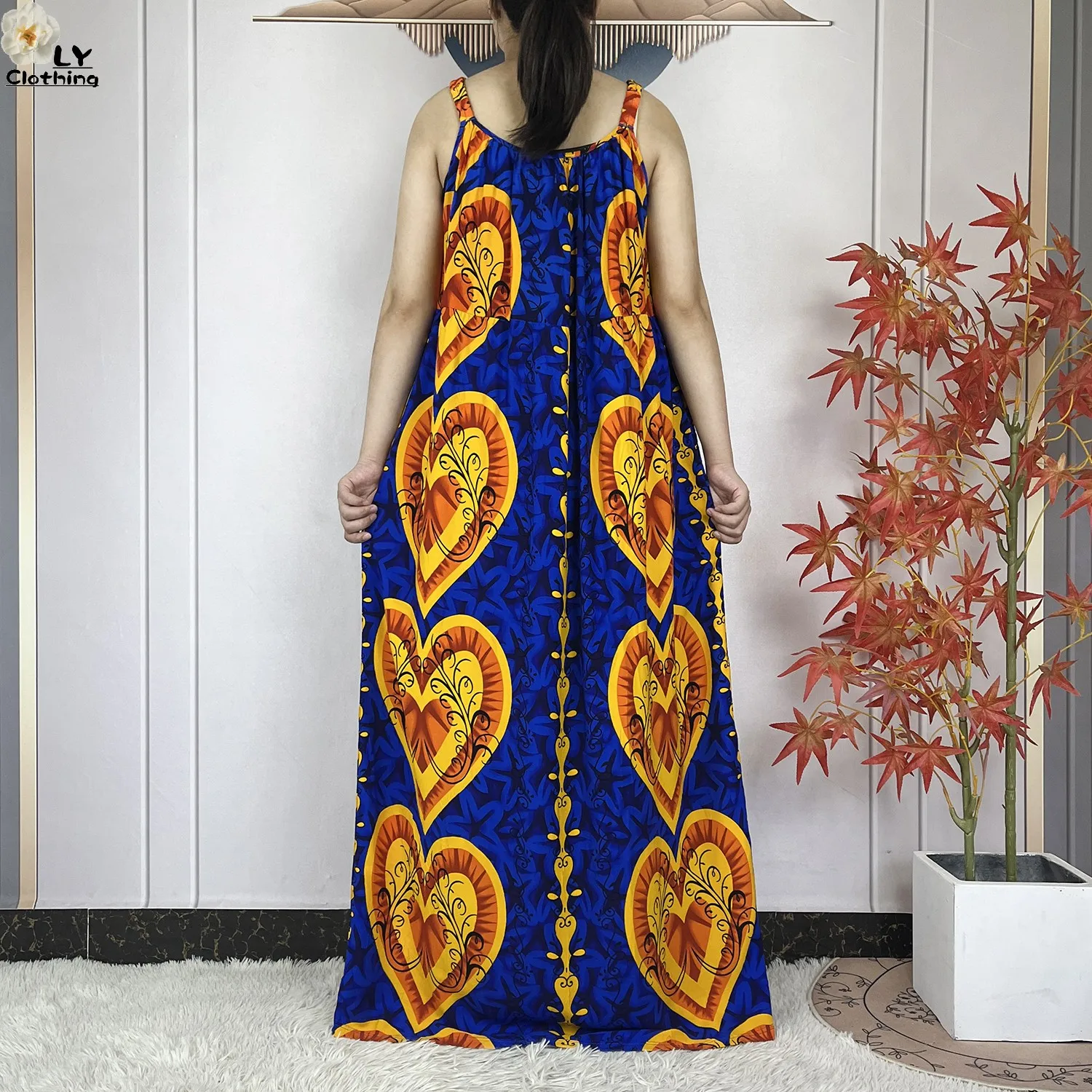 Sukienka damska bawełniana elegancka Dubai letnia bez rękawów afrykańska Dashiki Maxi luźna szata Kaftan Vestidos nowa moda 2025