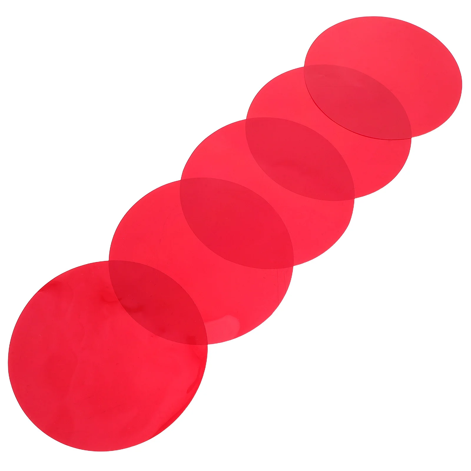 

5pcs Color-Changing Light Stickers Transparent Pet Films For Lampshade Led Lights Light Diffuser Sheets Bedroom Living Room