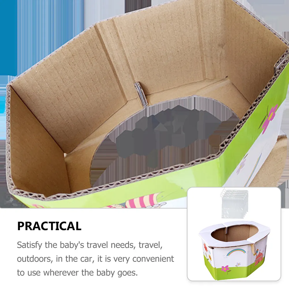 

Складной детский туалет-горшок (1 шт.) – портативный, удобный для путешествий, автомобиля, улицы и дома