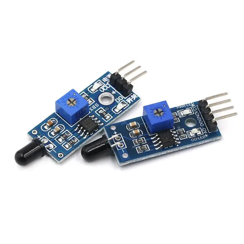 3 4 Wire IR Flame Detection Sensor Module Smartsense Ideal Gift for Electronic Hobbyists DIY Fire Alarm Project Use