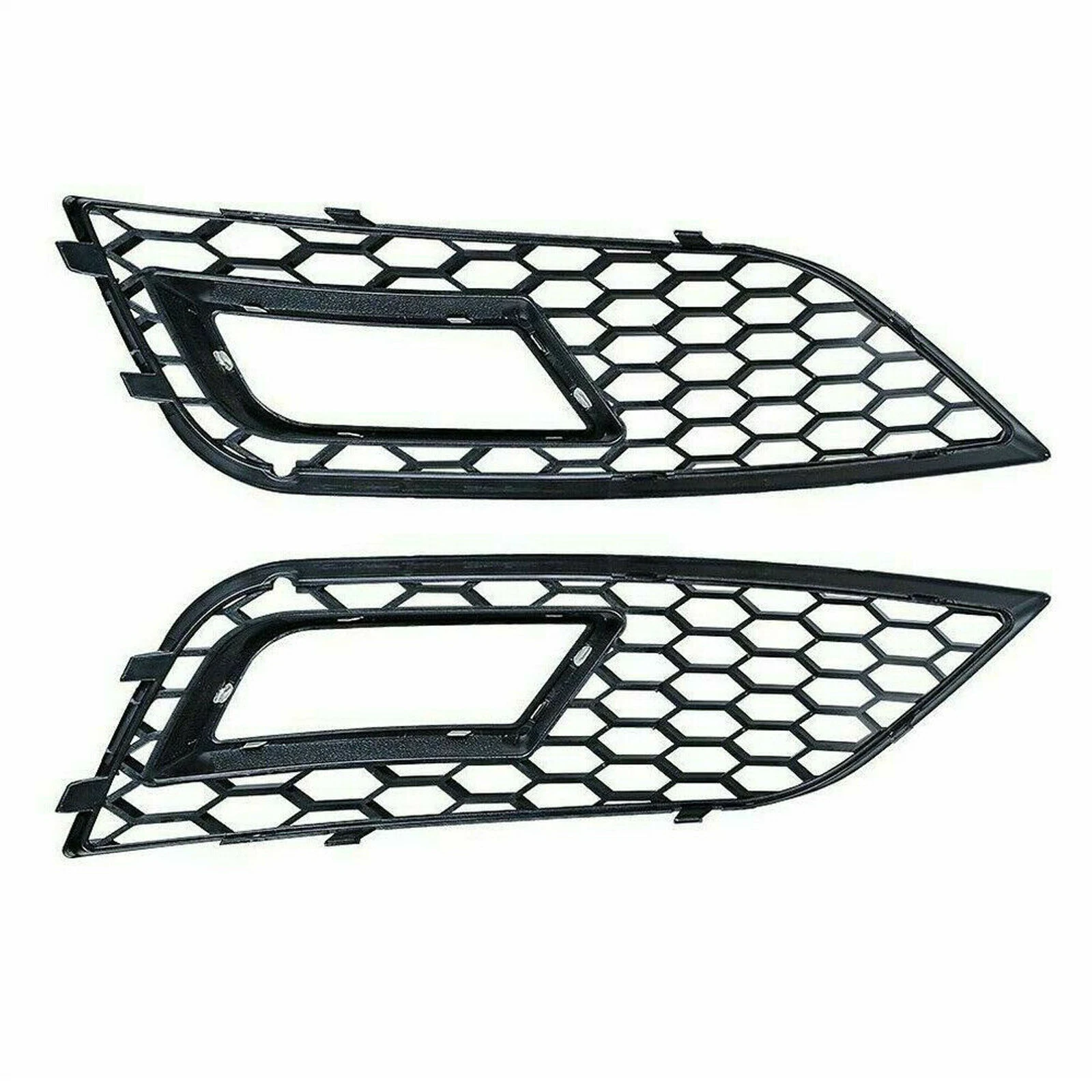 

Honeycomb Mesh RS4 Style Front Fog Light Grilles Replacement ABS Set for A4 B8.5 2013-2016 Standard Bumper