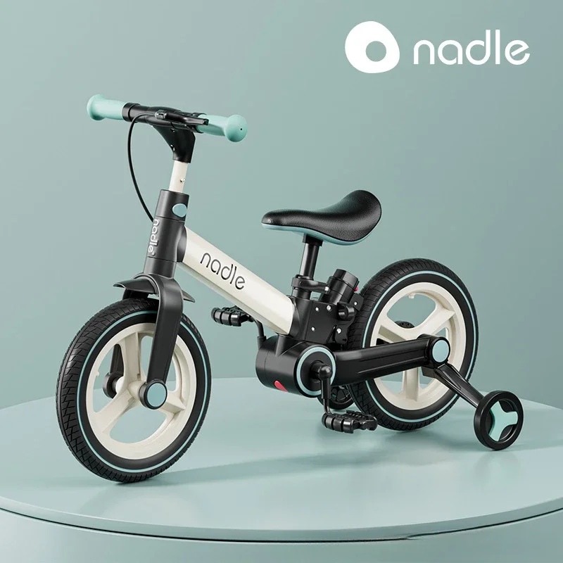 Nadle Children's Bicycle Balance Bike Multifunctional Bike Sliding Bike Child Rider Pushing Tricycle