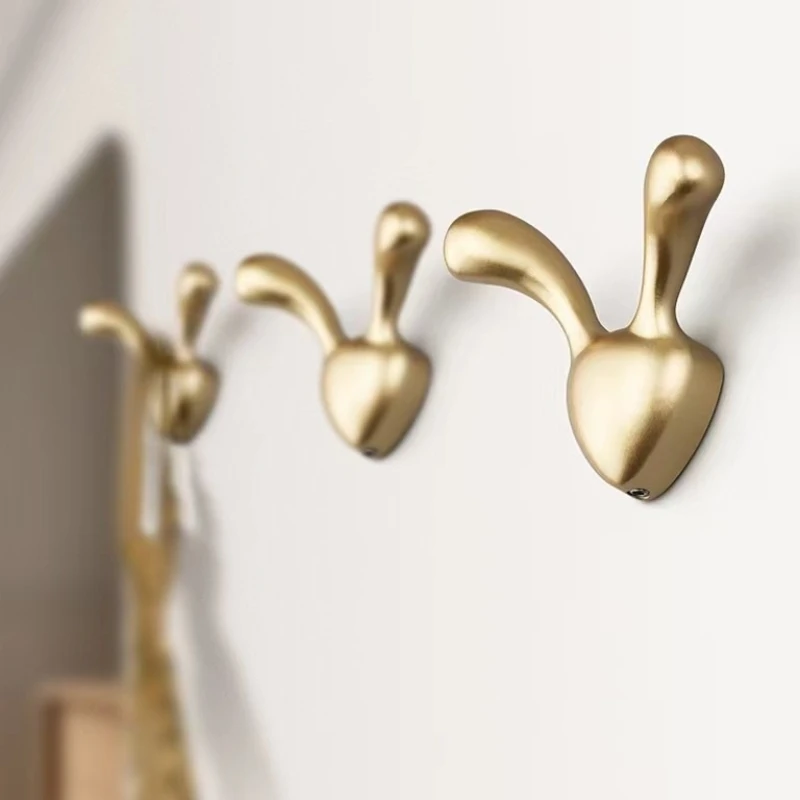 Creative Alloy Dolphin Rabbit Hooks Decorative Wall Hanging for Coat Hat Keys Hallway Entrance Corner Coat Rack image 2