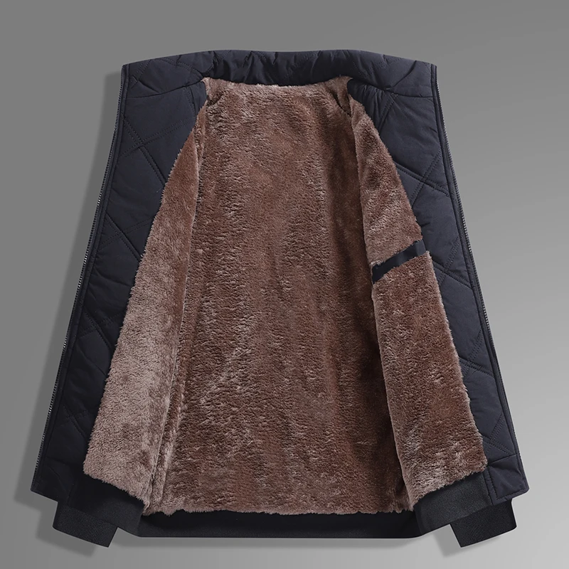 معطف باركاس موضة شتاء جديدة للرجال سميك دافئ مقاوم للرياح هدية للأب والزوج سترة مقاس كبير 8XL 7XL ملابس ماركة