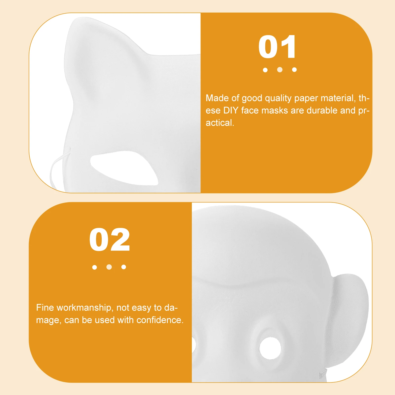 

DIY Paper Mask Full Face Paintable White Blank Masks Superhero Masquerade Prop Decorations H made Costumes Crafts Sewing