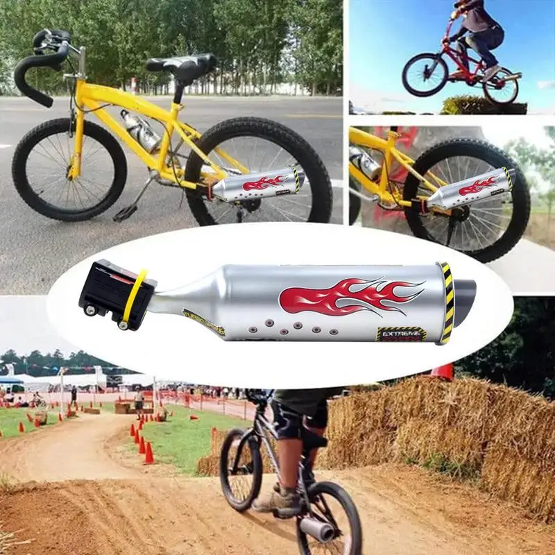 Turbospoke Exhaust System Exhaust System Strong Exhaust Pipe Lightweight Energy Saving KidsBikes Accessories For Cycling