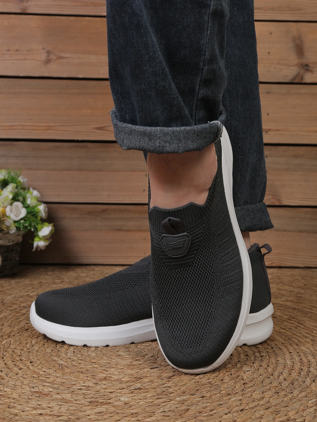 Herren Leichte Wanderschuhe Atmungsaktives Mesh-Obermaterial Gepolsterte Sohle Bequeme Freizeitschuhe für Männer – Detail 15