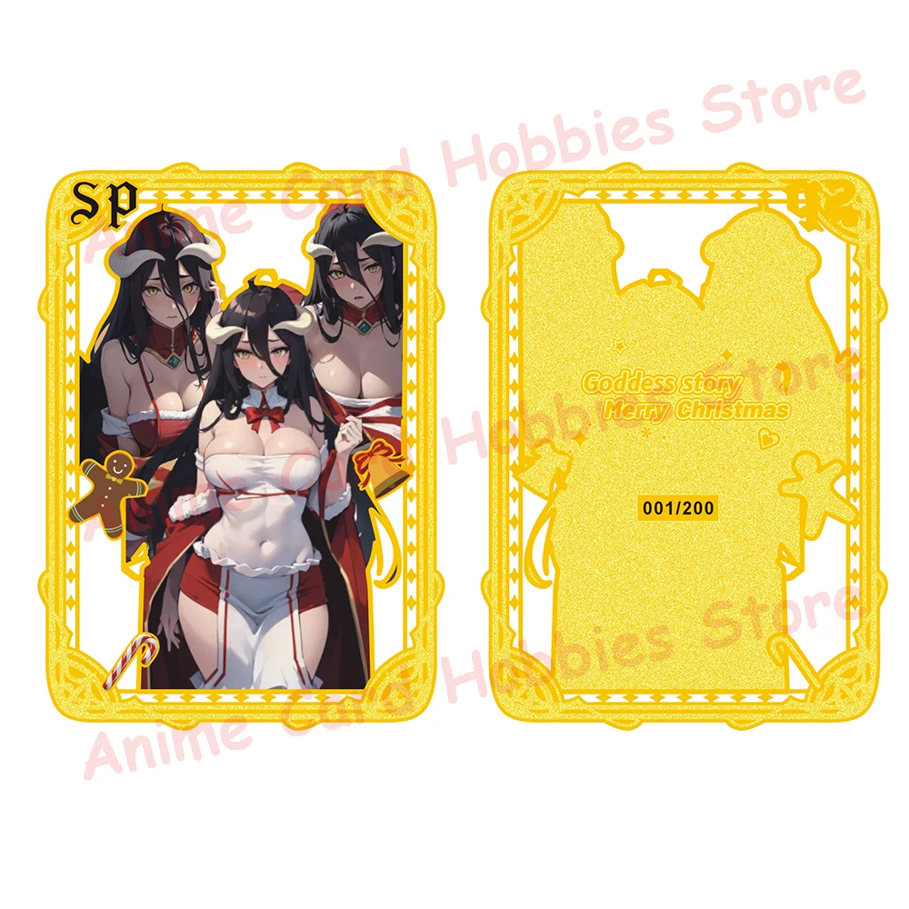 New Goddess Story MSR LSP Waifu Metal Card Tifa Lockhart Yor Gorger Makima Rem Power Anime Girl Bikini Metal Card Kids Toy Gift