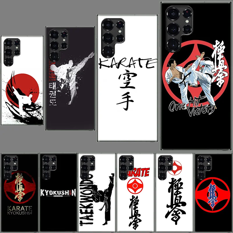 Oyama Kyokushin Karate Phone Case For Samsung Galaxy S24 S23 S21 S20 FE S22 S26 Ultra S25 Edge S10 Plus Cover Clear TPU Capa She