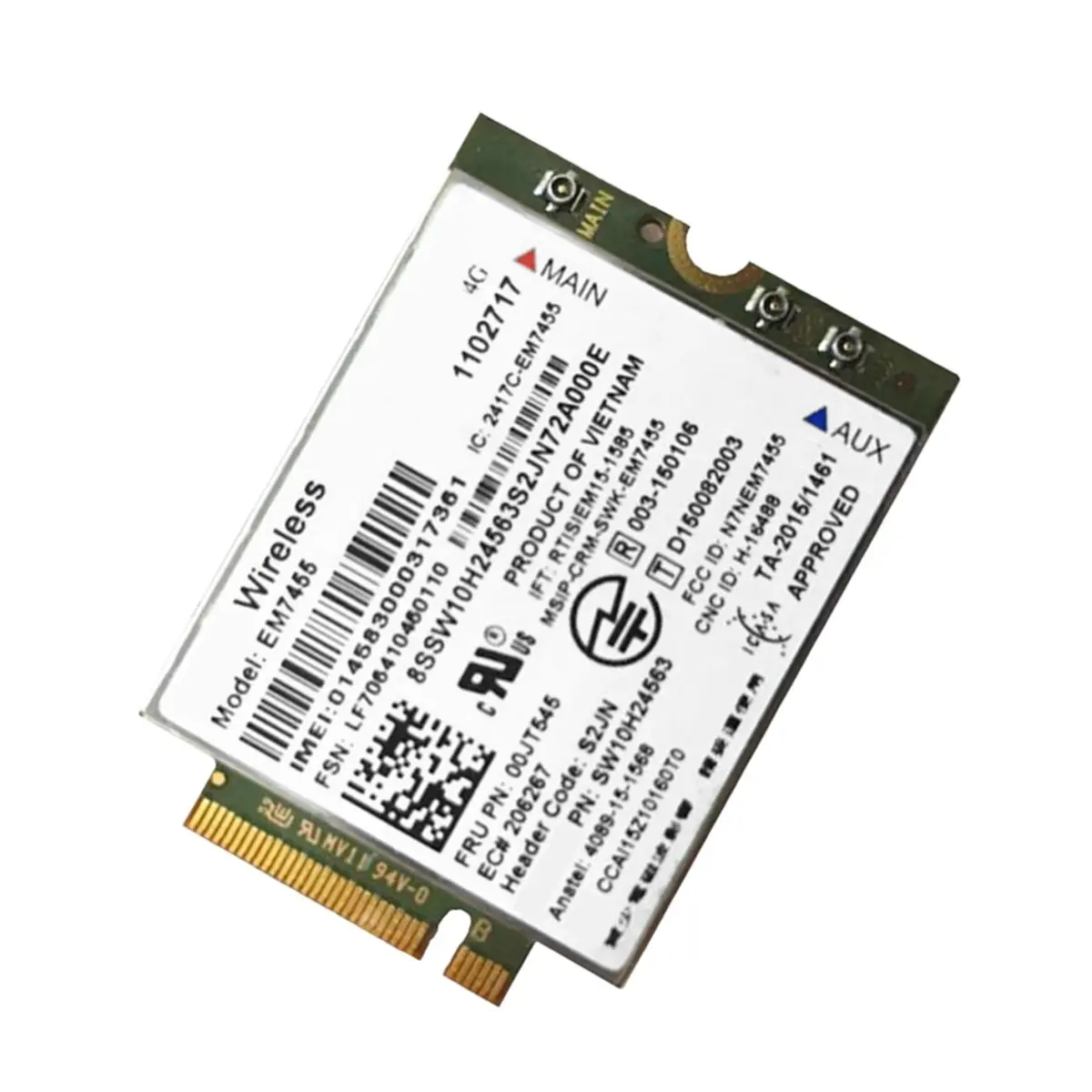 

Модуль EM7455 4G LTE 01AX545 M2 NGFF для T460 T560 L460 L560 X260 P70 P50 P40 X1