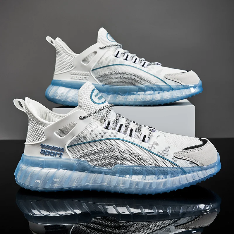 

Модные мужские кроссовки, дышащая летняя повседневная спортивная обувь на мягкой подошве, легкие нескользящие износостойкие мужские кроссовки