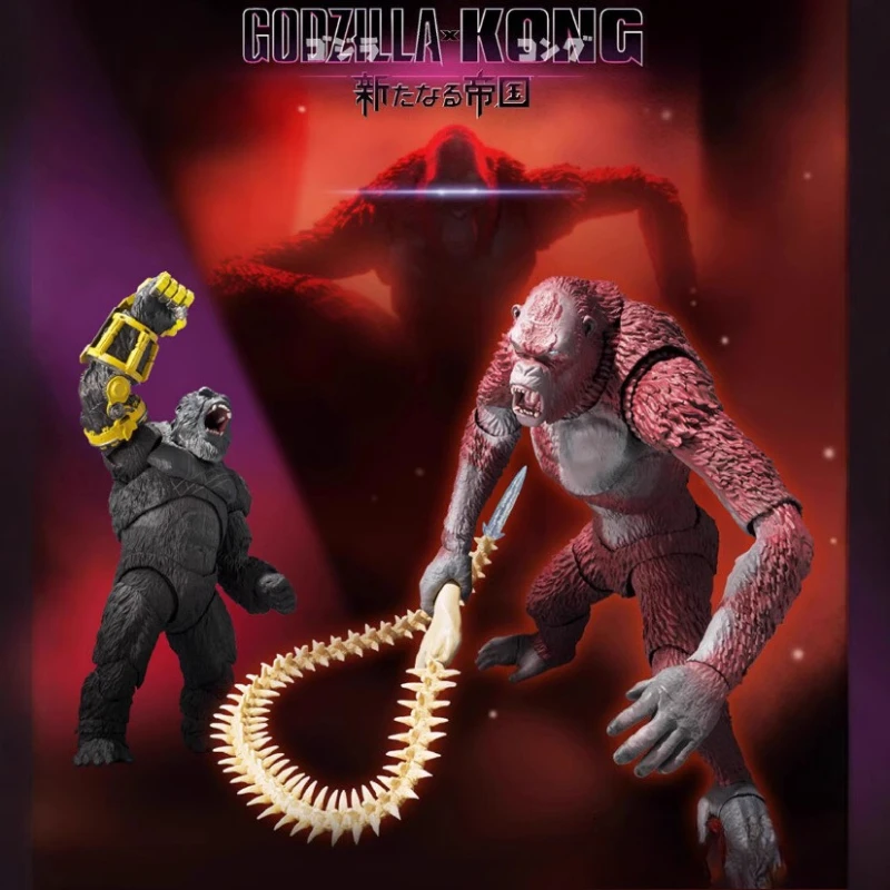 

16 см SHM 2024 Godzilla Vs. King Kong 2: Rise of Empires Scar King ПВХ Фигурка для детей и взрослых, новогодние рождественские подарки