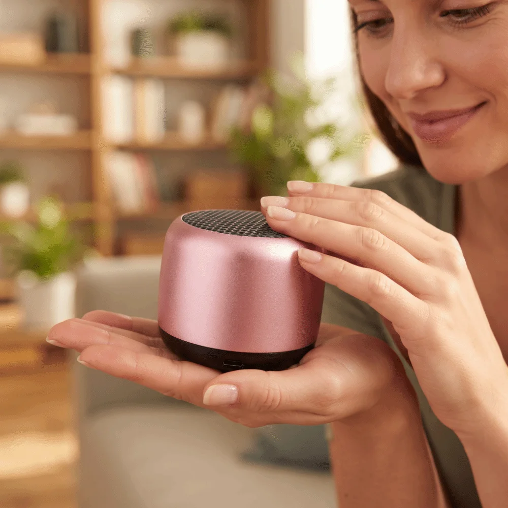 Metal Mini Bluetooth Speaker USB Portable Design Portable Speaker Mini Size Multi-functional Wireless Speaker Laptop Use