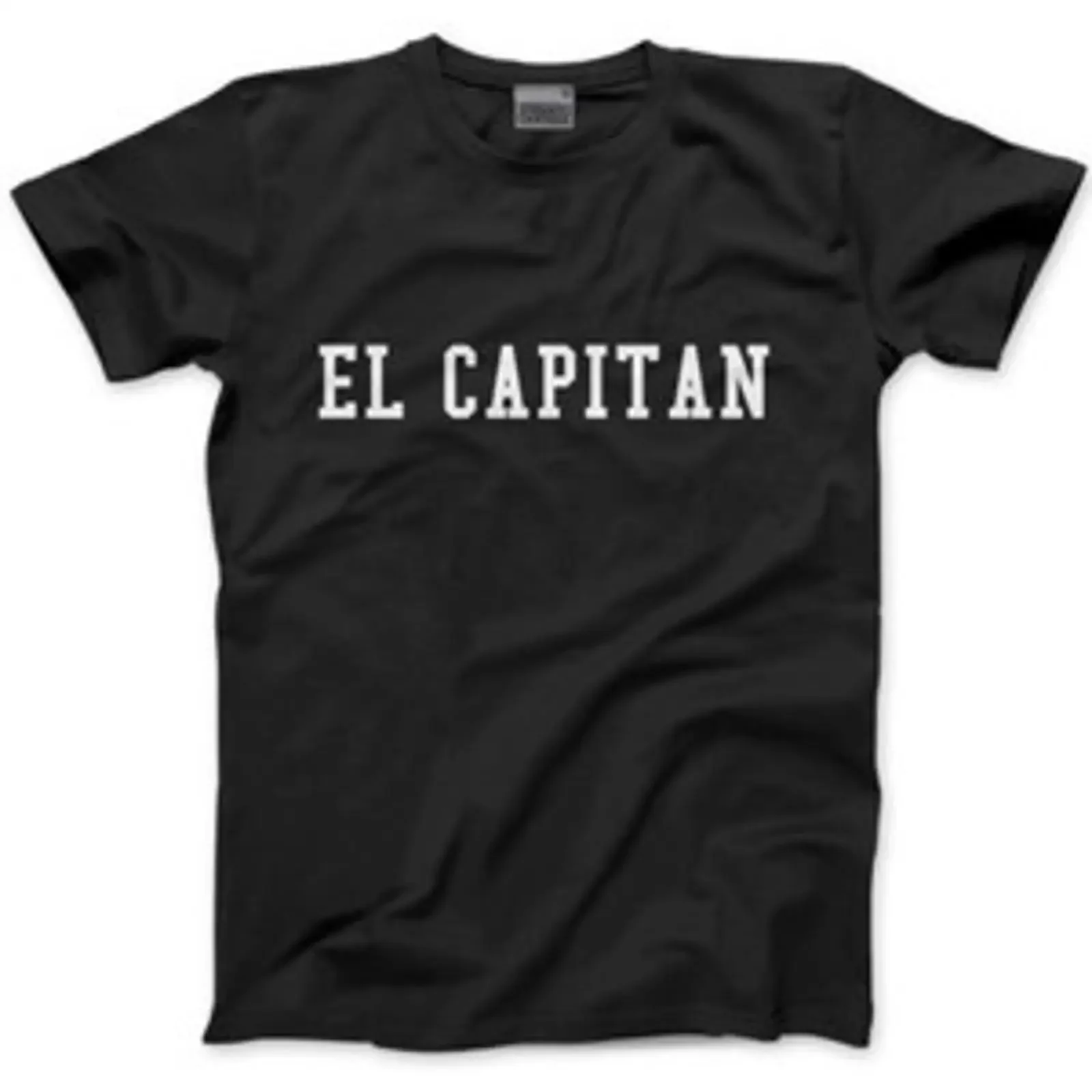 EL CAPITAN Fußball Spanischer Kapitän Herren T Shirt vintage Washed streetwear Versatile graphic Breathable