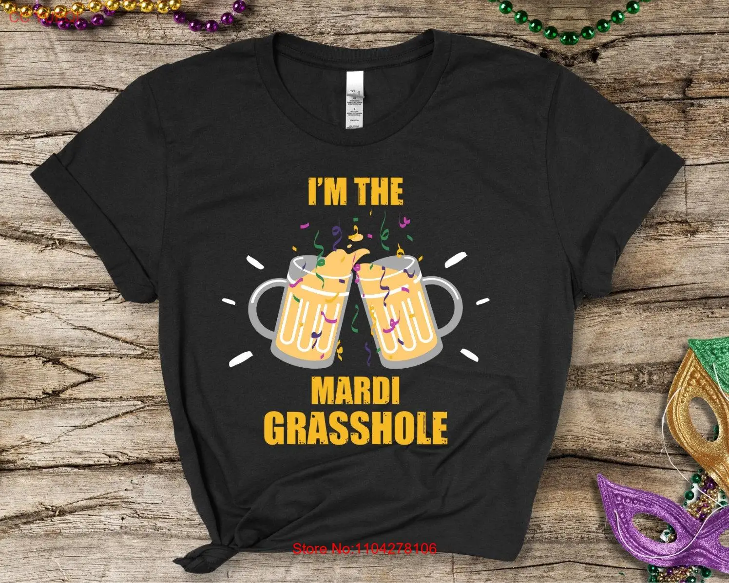 

Funny Mardi Gras T Shirt Drinking New Orleans 2024 long or short sleeves