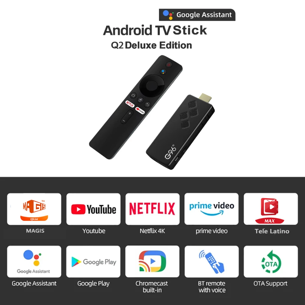 Original G96 TV Stick 8K Android14 Streaming Media 2GB 16GB Multi Language TV Dongle Allwinner H313 VS amazon fire stick