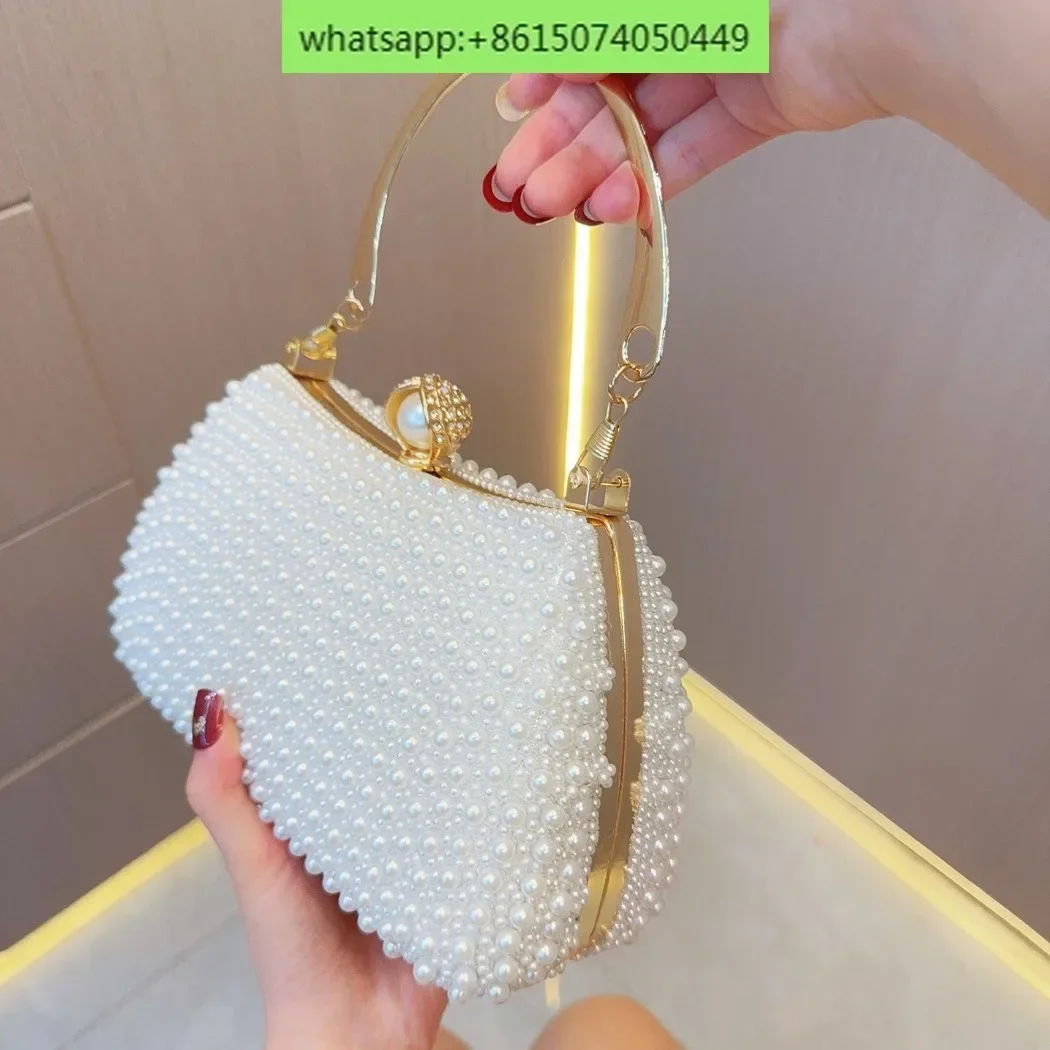 Pearl handbag bag wedding  wedding birthday party party evening  crossbody dinner bag