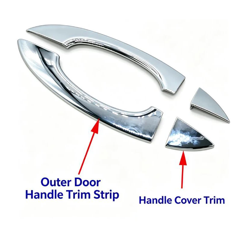Car Exterior Door Handle Bright Trim Strip for Roewe I6 RX5 RX3 I5 RX8 MG6 ZS GS