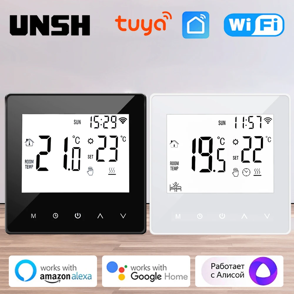 

Tuya WiFi Smart Thermostat Temperature Controller Water Electric Floor Heating Gas Boiler Support Yandex Alice Alexa Google Home