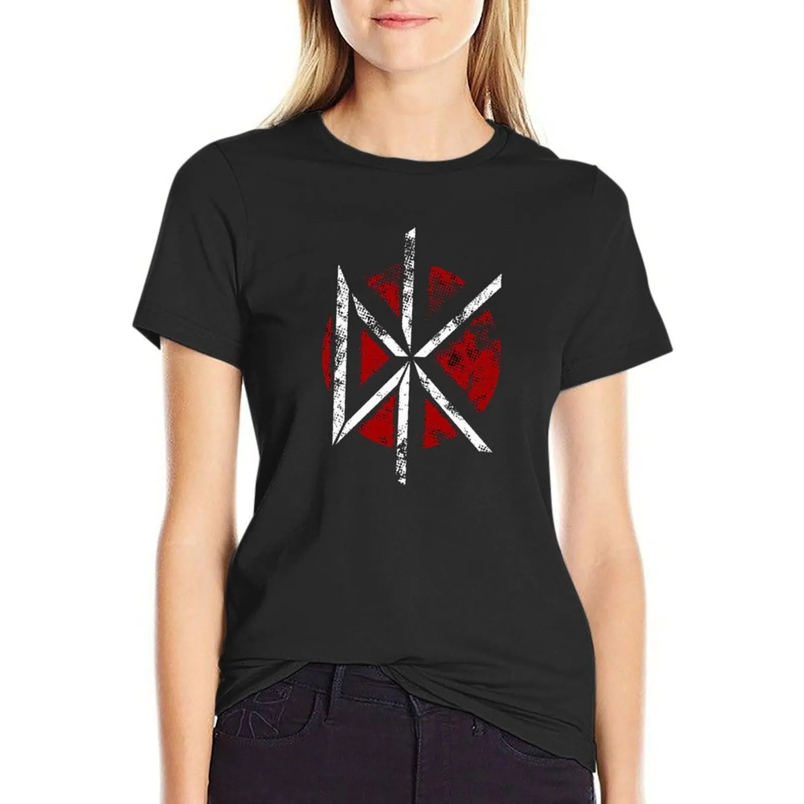 

Vintage Red Iconic T-Shirt Blouse korean fashion new edition blanks Women's clothing