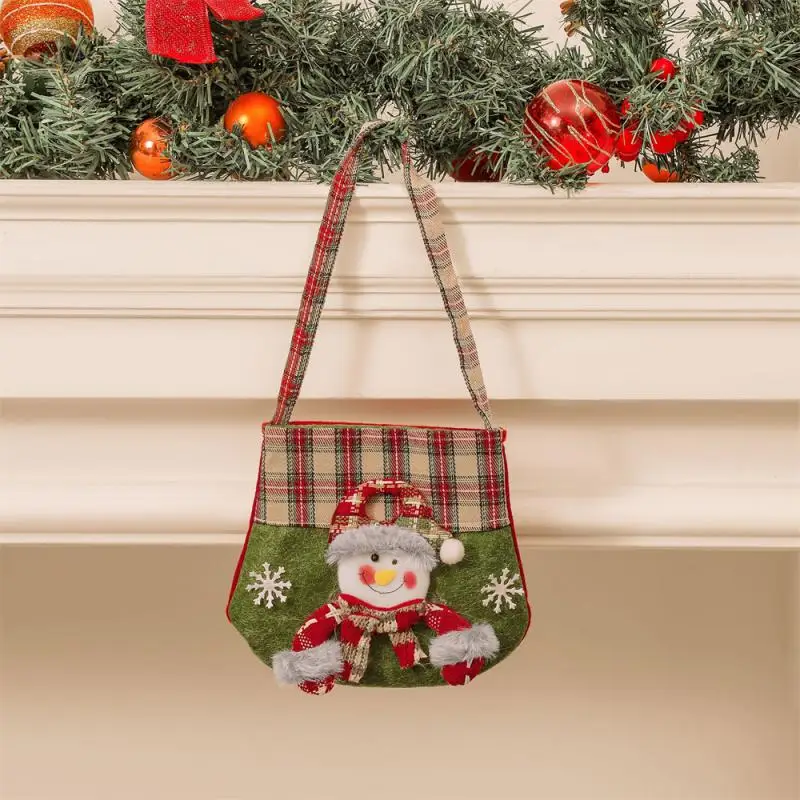 1/2PCS Decoration Easy To Carry Festive Atmosphere Christmas Popular Rich And Colorful Trend Christmas Party Favor Bags