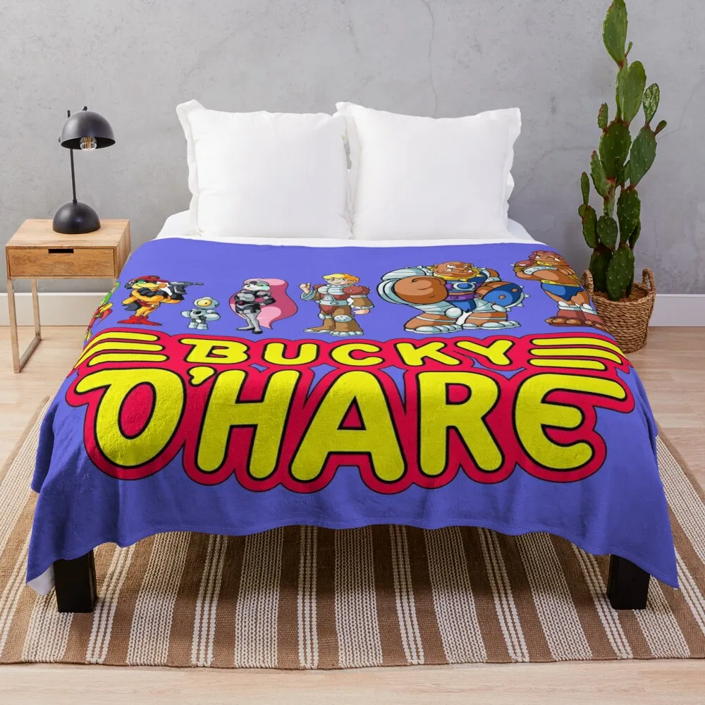 Bucky O Hare characters Throw Blanket Heavy Extra Large Throw Fluffy Shaggy Travel Blankets